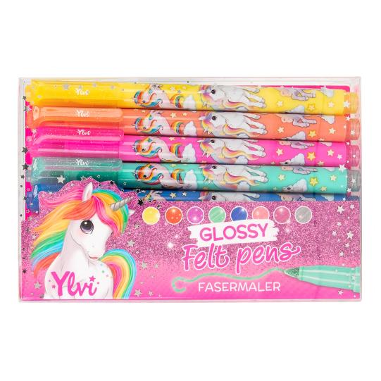 Boomerang Equestrian - Ylvi Glossy Felt Pen Set