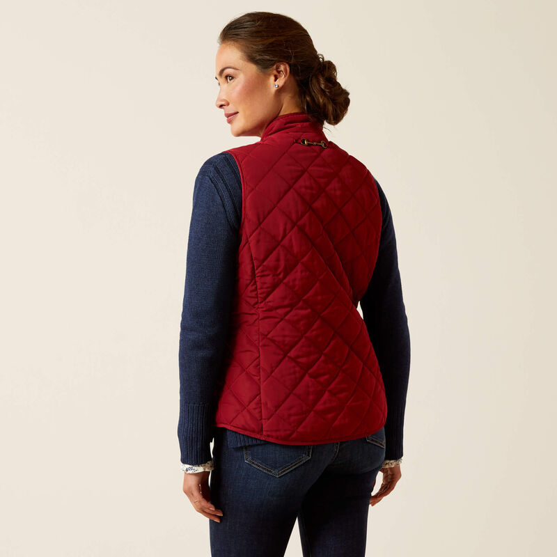 Boomerang Equestrian - Ariat Ladies Woodside Vest Rubaiyat