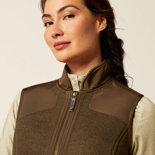 Boomerang Equestrian - Ariat Ladies Millbrae Vest Earth