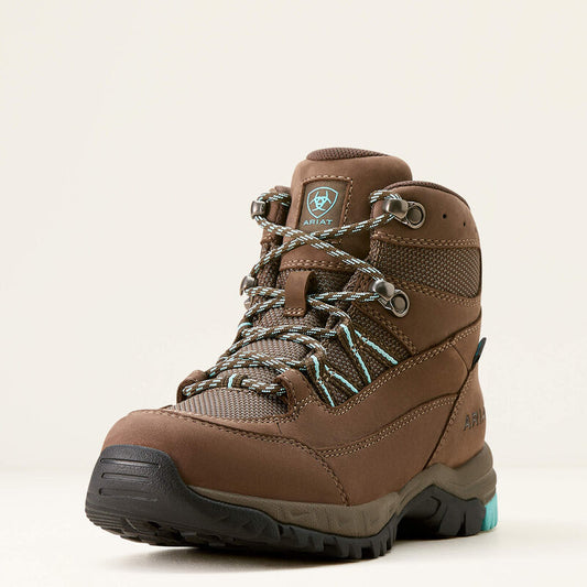 Boomerang Equestrian - Ariat Ladies Skyline Summit H20 Boots Bitter Brown/Aqua