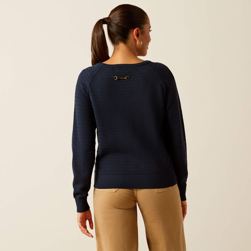 Boomerang Equestrian - Ariat Ladies Cambeck Sweater Navy