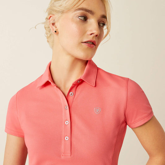 Boomerang Equestrian - Ariat Ladies Prix 3.0 Polo Coral Paradise