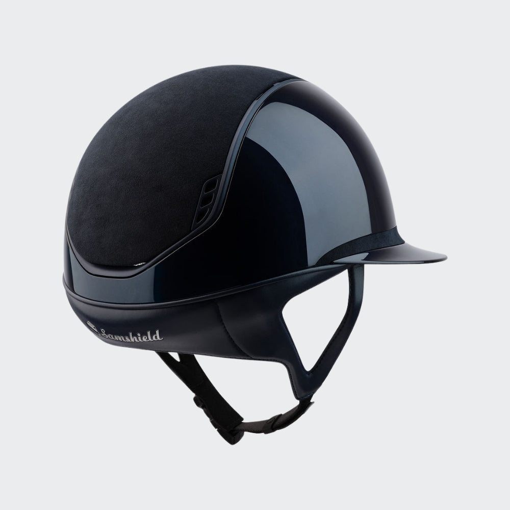 Samshield Custom | Miss 2.0 Shadowglossy Alcantara Top & Frontal Band | Navy