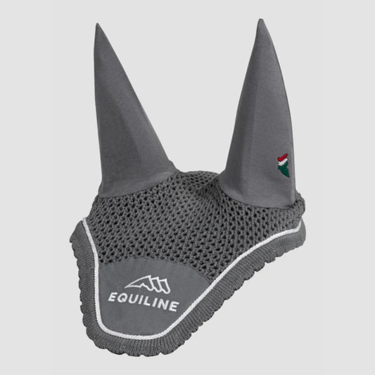 Combiset Outline Jumping Saddle Pad & Fly Hood - Grey