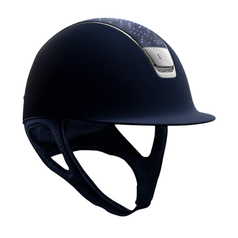 Samshield Custom | 2.0 Shadowmatt With Silver Chrome | Aztec Navy