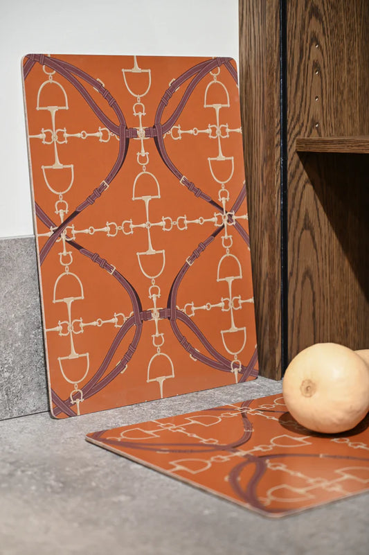 Boomerang Equestrian - Adamsbro Table Mats Luxury Bits Rust