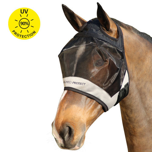 Boomerang Equestrian - HY Protect Half Mask Without Ears Black/Grey