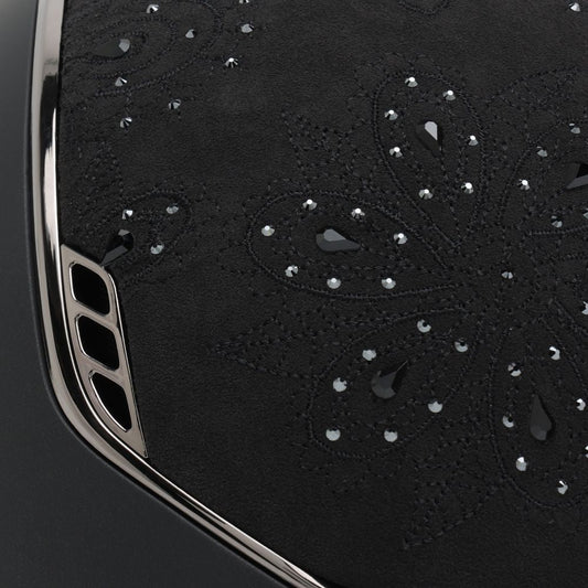 Samshield Custom | Miss 2.0 Shadowmatt Crystal Bloom Top & Frontal Band | Black