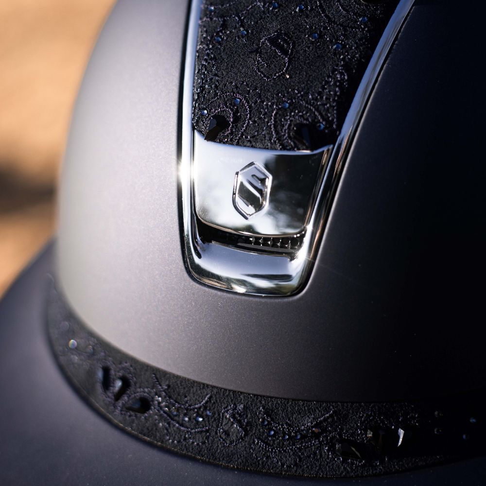 Samshield Custom | Miss 2.0 Shadowmatt Crystal Bloom Top & Frontal Band | Navy