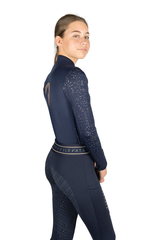Boomerang Equestrian - Hy Elevate Allure Mize Riding Tights Navy