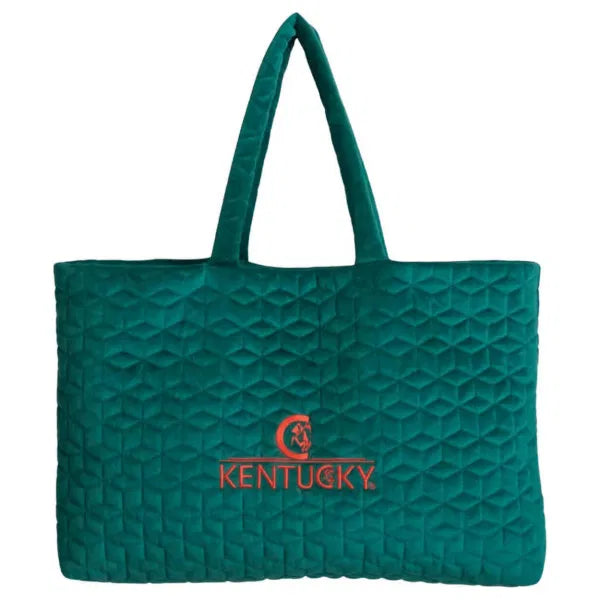 Kentucky Velvet Bag With Kentucky Logo Emerald