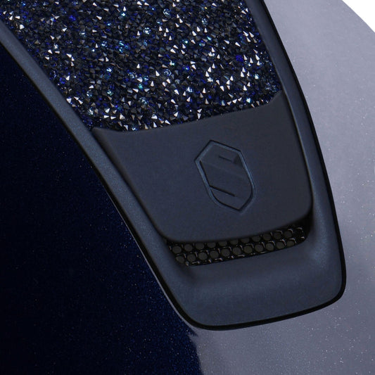 Samshield Custom | Miss 2.0 Shadowglossy Ultra Fine Rock Cosmic Nights Top & Frontal Band | Navy