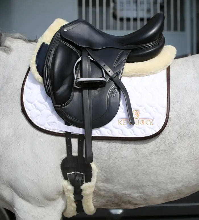 Boomerang Equestrian - Kentucky Saddle Pad White/White/Brown