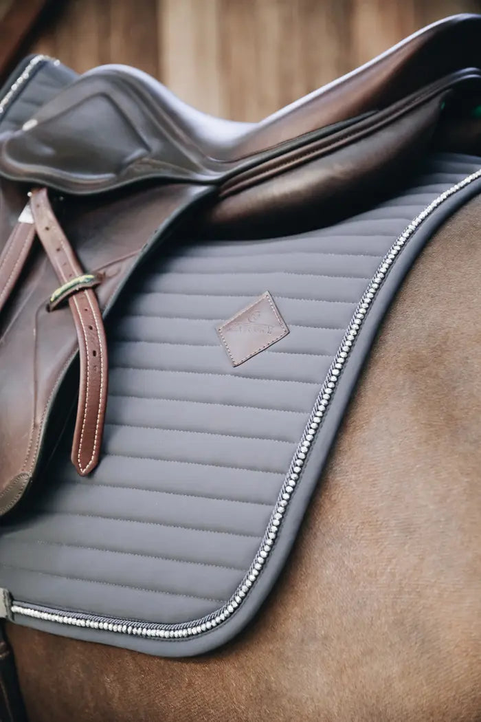 Boomerang Equestrian - Kentucky Saddle Pad Pearls Showjumping Grey