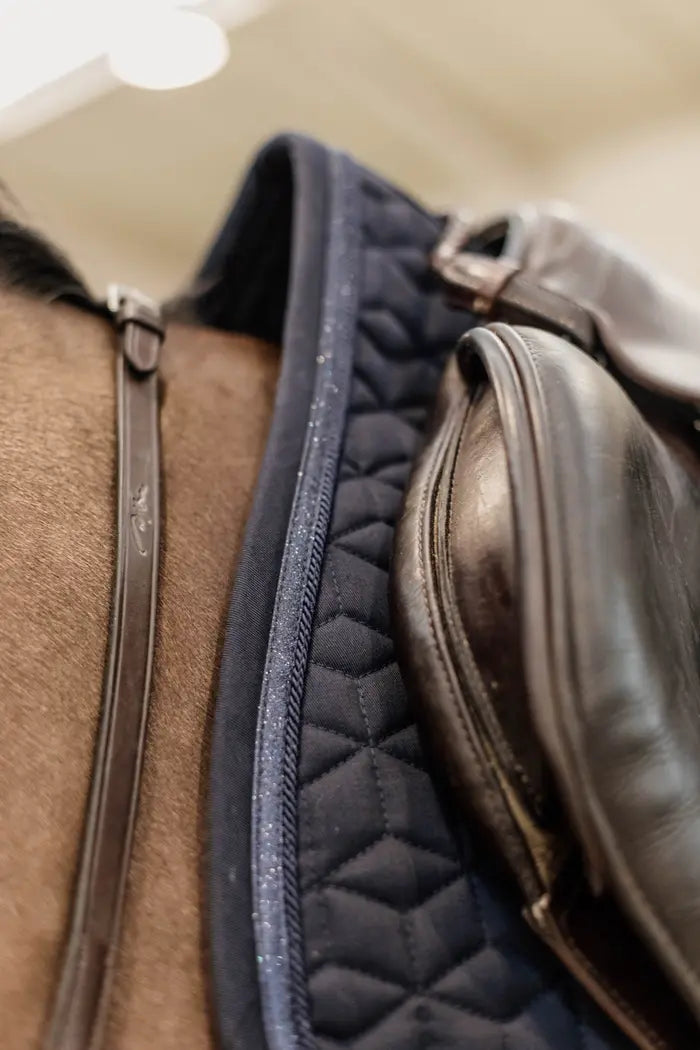 Boomerang Equestrian - Kentucky Saddle Pad Glitter Rope Jumping Navy