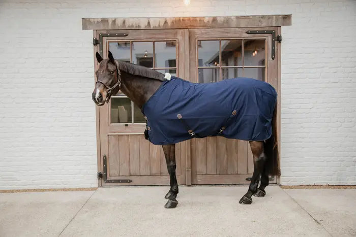 Boomerang Equestrian - Kentucky Cotton Sheet Navy