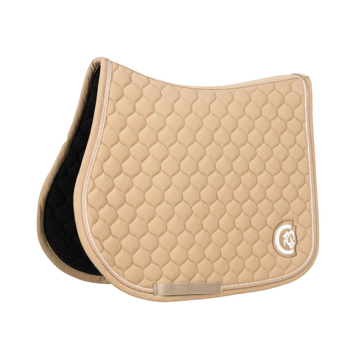 Kentucky Saddle Pad Onion Quilt 3D Logo Jumping Beige