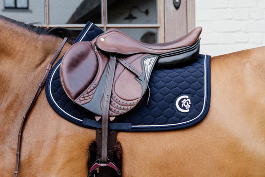 Kentucky Saddle Pad Onion Quilt 3D Logo Jumping Navy
