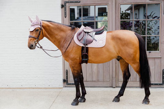 Kentucky Saddle Pad Onion Quilt 3D Logo Jumping Light Rose