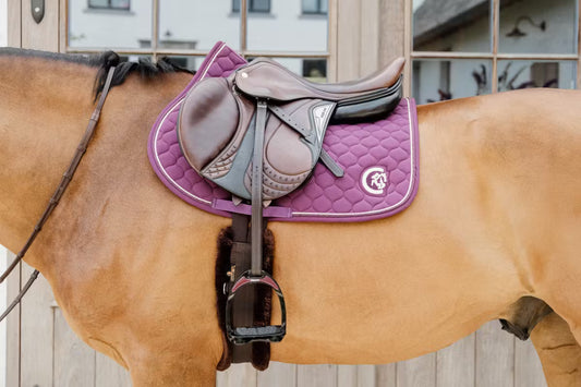 Kentucky Saddle Pad Onion Quilt 3D Logo Jumping Purple