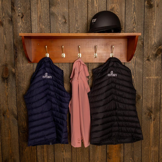 Helmet Shelf with Rack & 5 hooks | Grooming Deluxe | Durable — Image 2