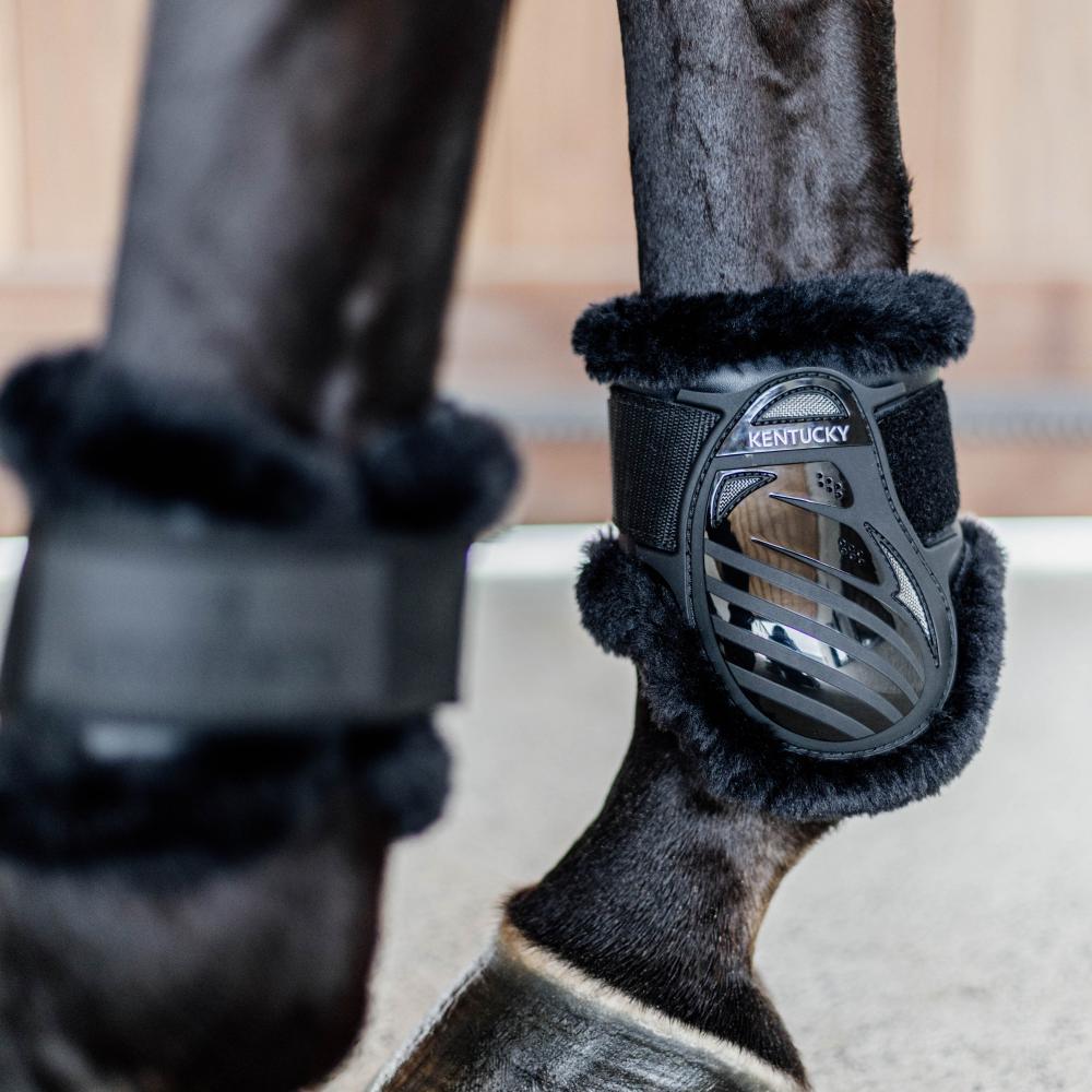 Vegan Sheepskin Young Horse Fetlock Boots | Kentucky Horsewear | Lightweight — Image 20