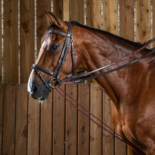 Leather/Nylon Draw Reins 5/8" | Dy'on | Control — Image 2