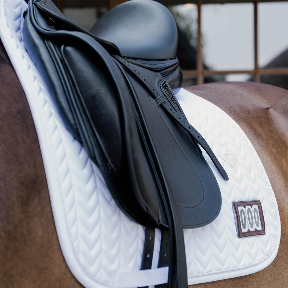 Saddle Pad Fishbone Competition 2 numbers Dressage | Kentucky Horsewear | Breathable — Image 4