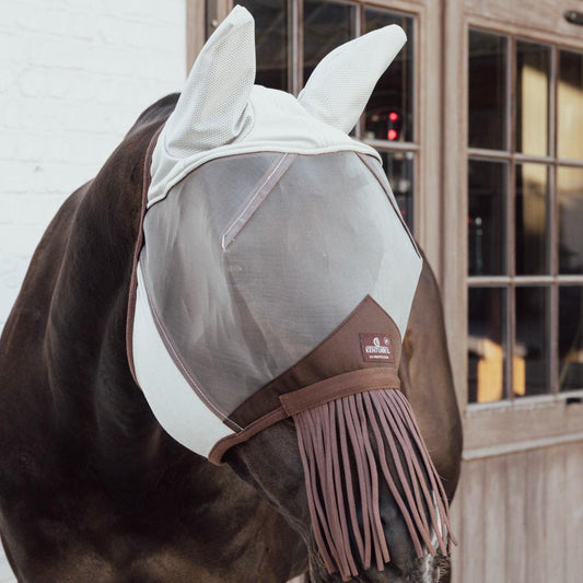Fly mask classic with ears & nose tassels | Kentucky Horsewear | Comfort — Image 2