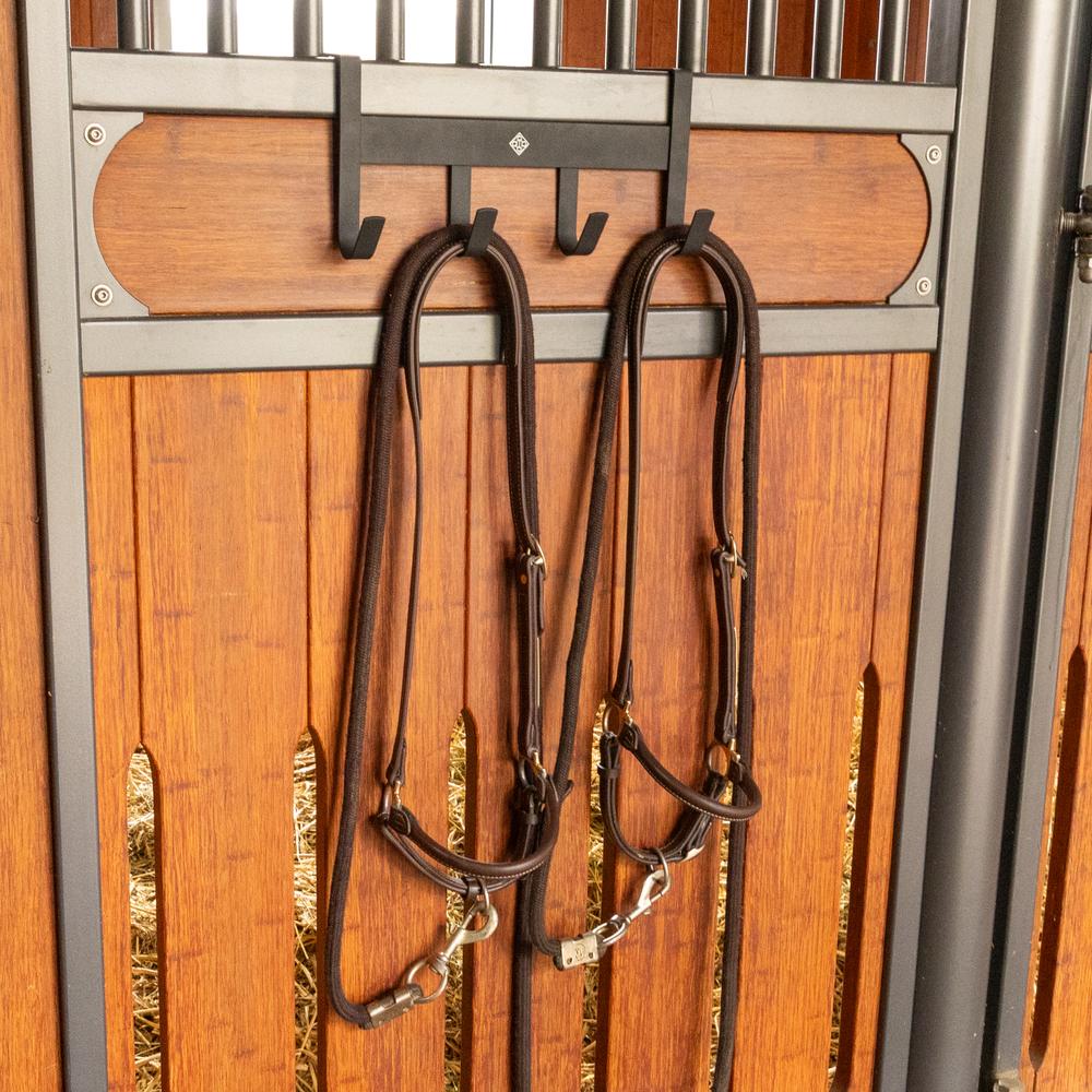 Bridle Rack Metal with 4 Hooks Matt | Grooming Deluxe | Durable — Image 4