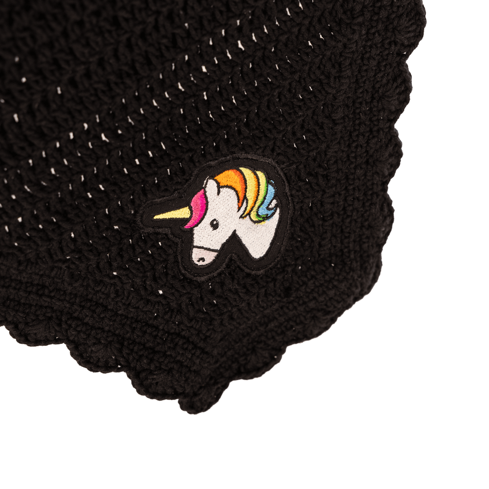Fly Veil Wellington Wave Black Unicorn | Kentucky Horsewear | kentucky_horsewear — Image 2