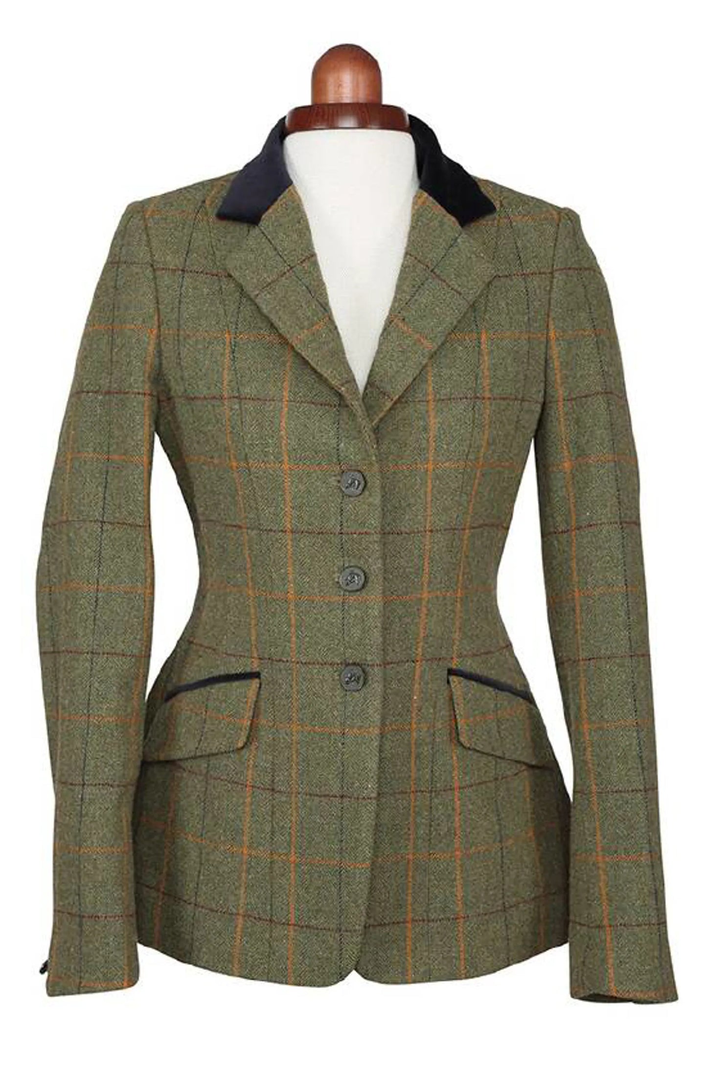 Aubrion Ladies Saratoga Tweed Jacket Elm Green