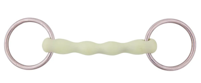 Boomerang Equestrian - BR Loose Ring Mullen Mouth Straight Snaffle Apple