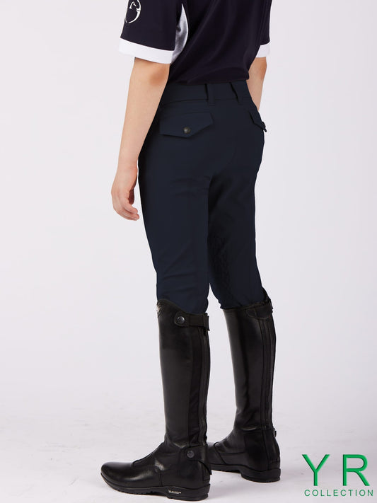 Boomerang Equestrian - Vestrum Junior Knee Grip TK Fabric Breech San Diego Navy