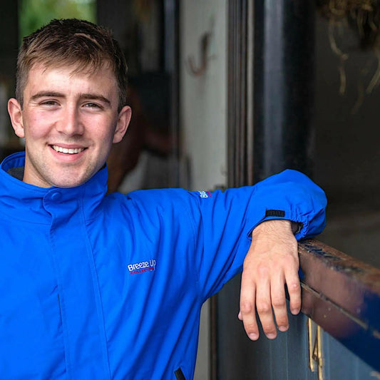 Boomerang Equestrian - Breeze Up Adult Summer Waterproof Jacket Royal Blue