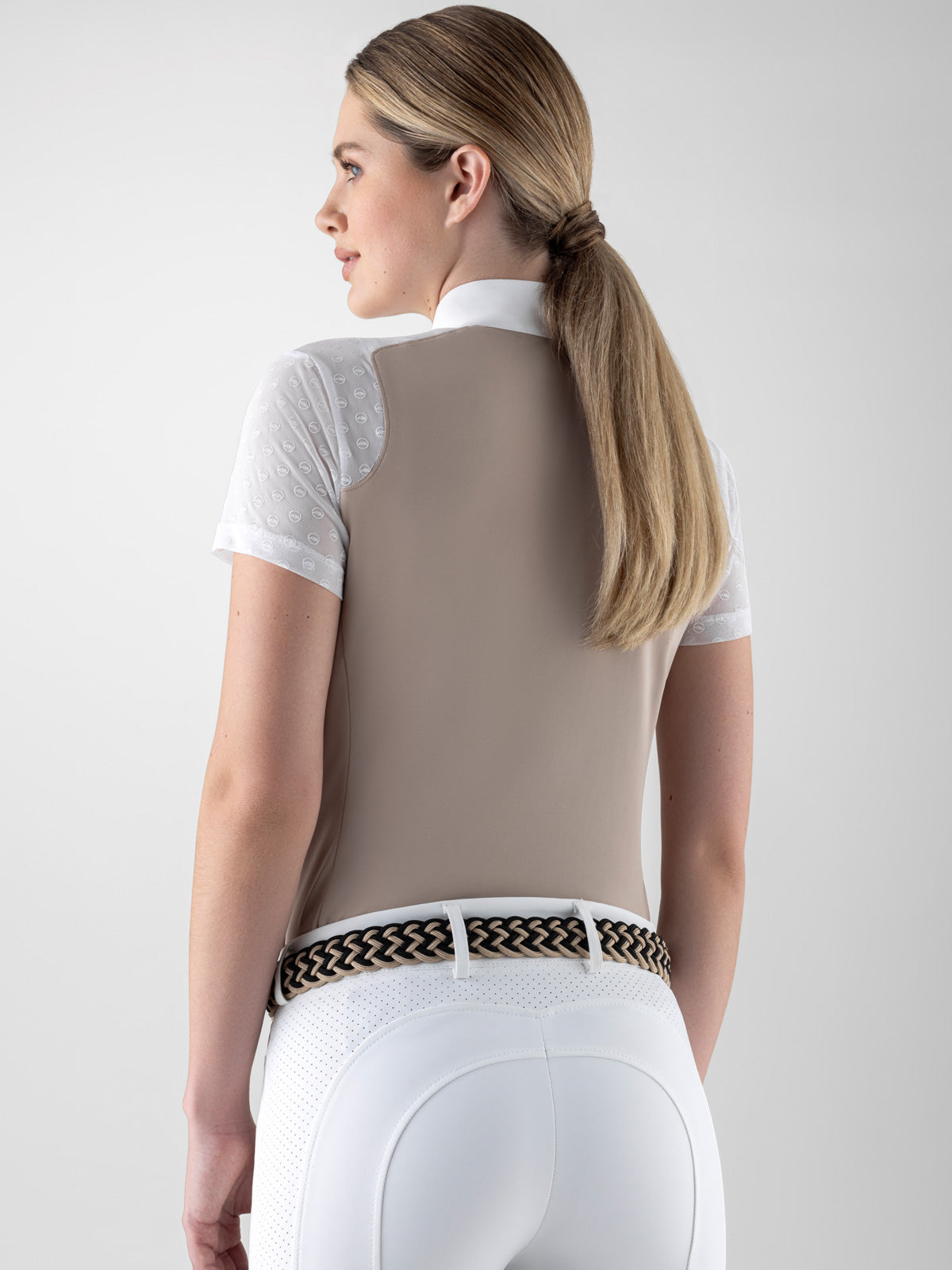 Boomerang Equestrian - Equiline Ladies Short Sleeved Competition Shirt Calid White