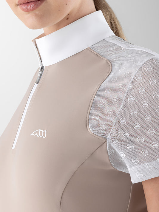 Boomerang Equestrian - Equiline Ladies Short Sleeved Competition Shirt Calid White