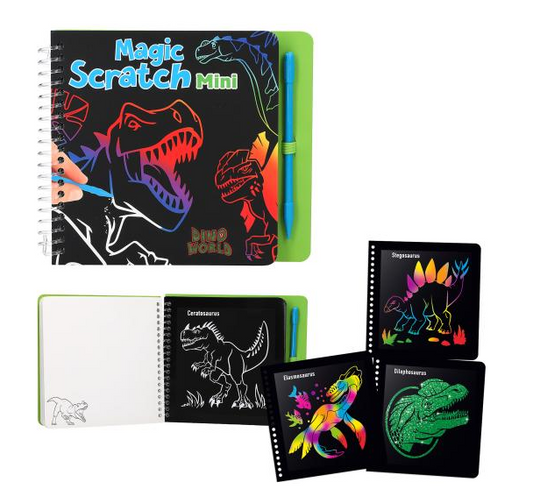 Boomerang Equestrian - Dino World Mini Magic Scratch Book