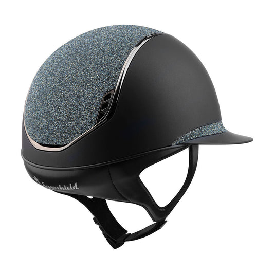 Samshield Custom | Miss 2.0 Shadowmatt Helmet Ocean Depth Top & Frontal Band | Black