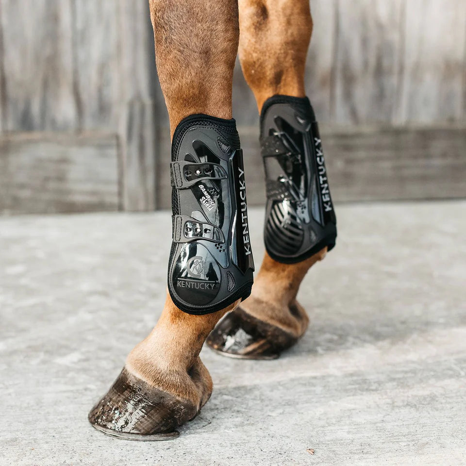 Boomerang Equestrian - Kentucky Tendon Boots Bamboo Elastic Black