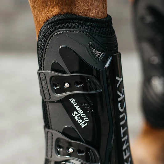 Boomerang Equestrian - Kentucky Tendon Boots Bamboo Elastic Black