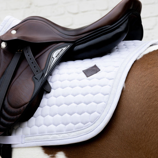 Kentucky Saddle Pad Glitter Band White