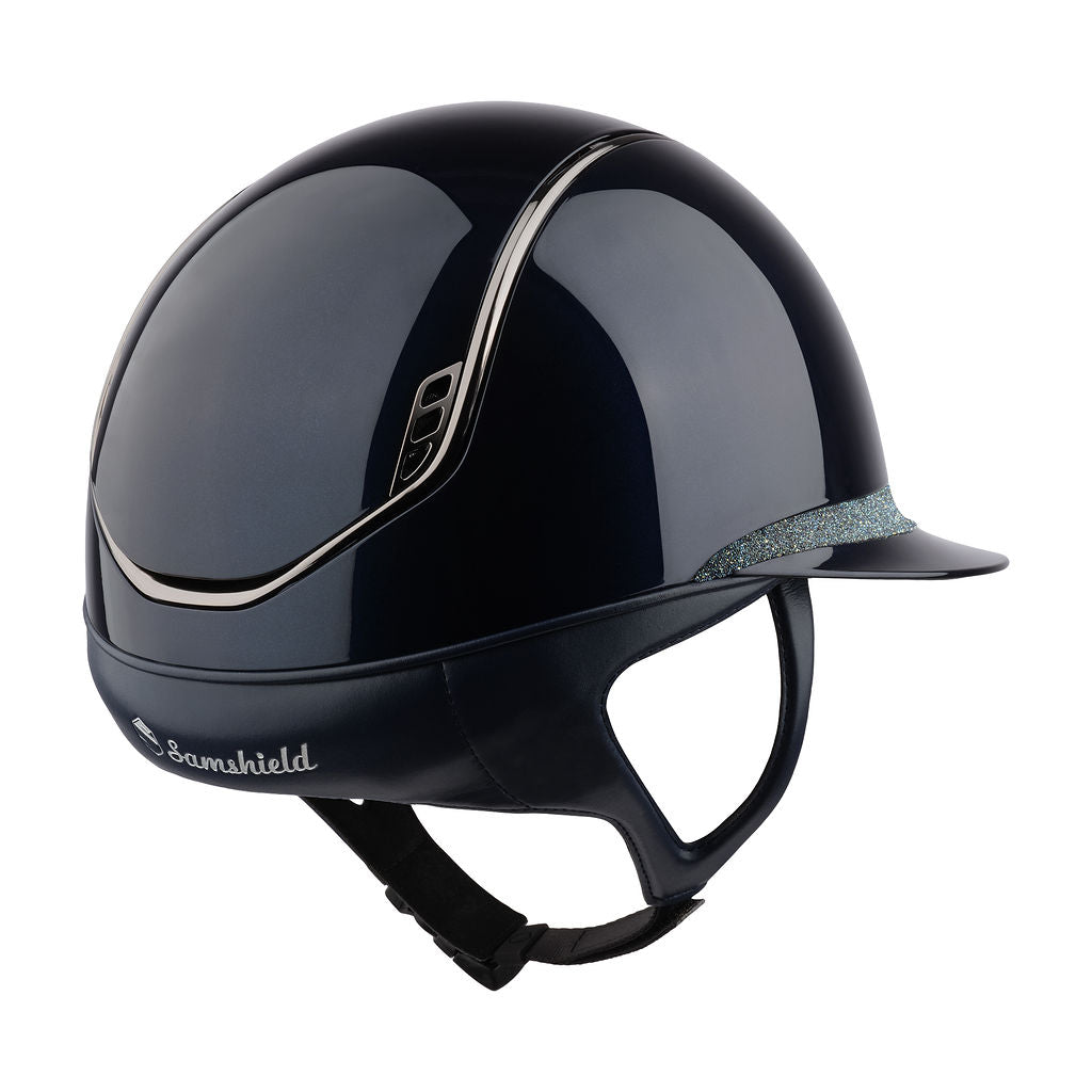 Samshield Custom | Miss 2.0 Shadowglossy Crystal Fabric Frontal Band | Blue