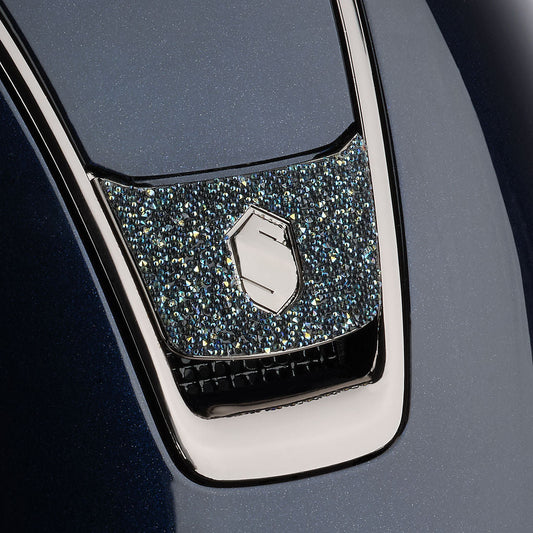 Samshield Custom | Miss 2.0 Shadowglossy Crystal Fabric Frontal Band | Blue