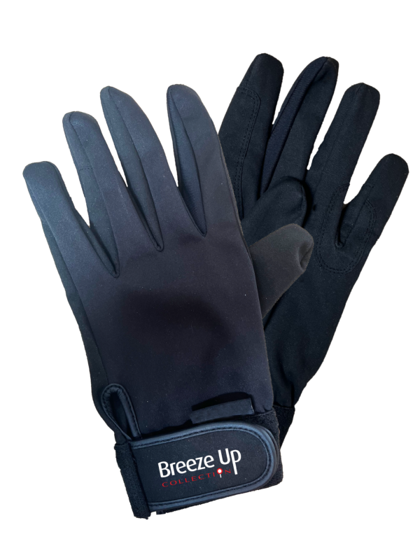 Boomerang Equestrian - Breeze Up Race-Tec Gloves Black