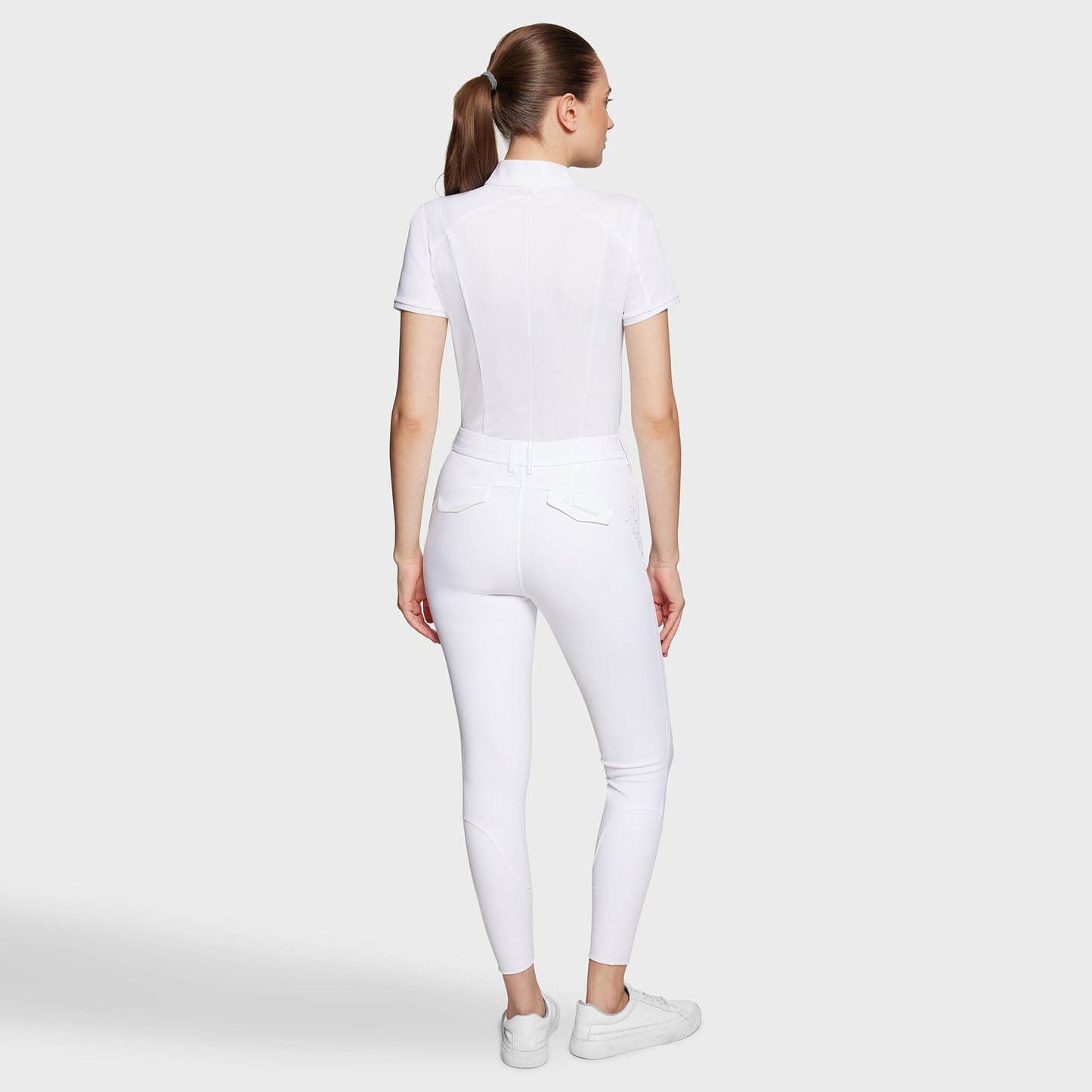 Boomerang Equestrian - Samshield Ladies Knee Grip Breeches Dalia White