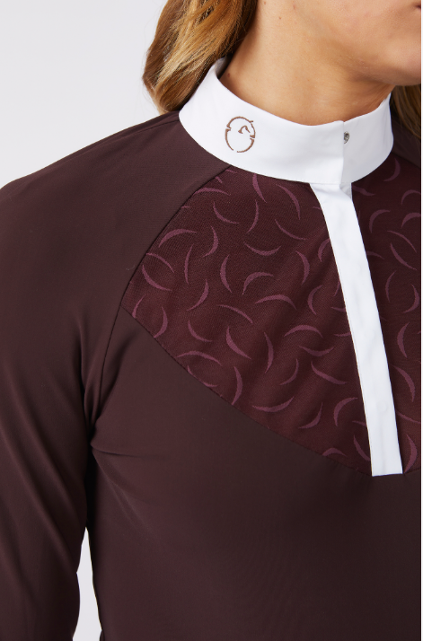 Boomerang Equestrian - Vestrum Ladies Sheffield LS Shirt Ruby Wine