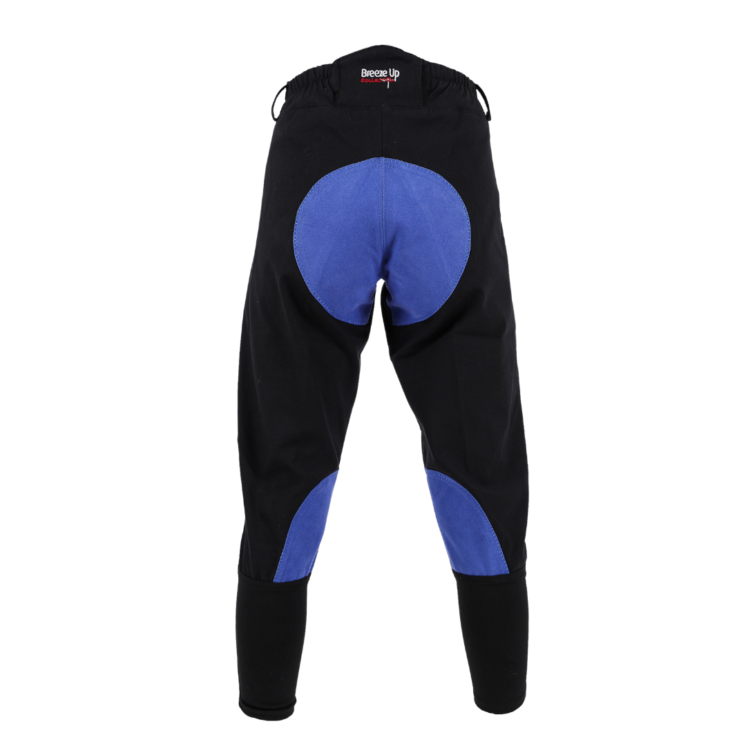 Boomerang Equestrian - Breeze Up 3/4 Exercise Breeches Black/Royal