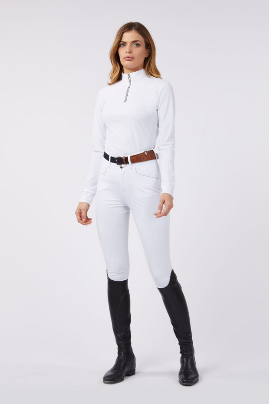Boomerang Equestrian - Vestrum Ladies Villanova LS Shirt Optical White