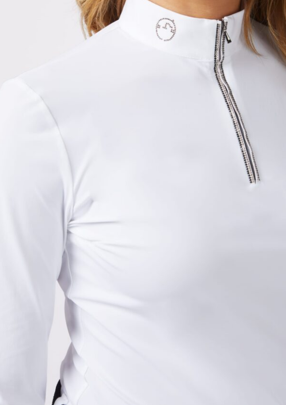 Boomerang Equestrian - Vestrum Ladies Villanova LS Shirt Optical White